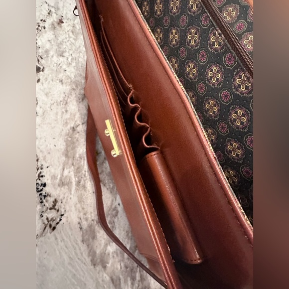 Vintage hard shell leather Rosineo Splendid briefcase - Picture 6 of 8